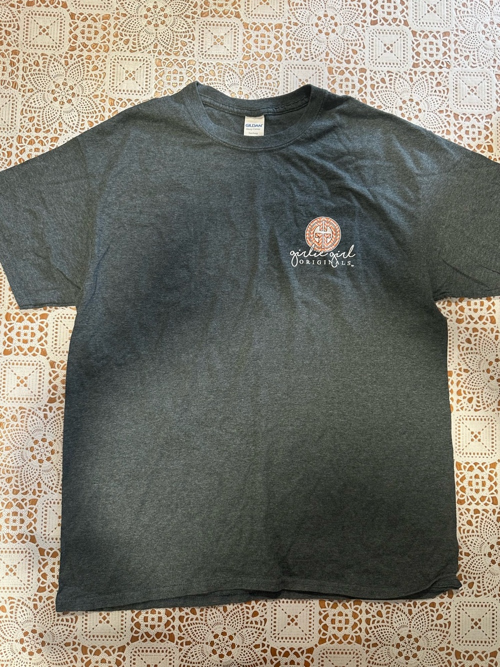Girlie Girl Originals Mimi Blessings Gray Graphic T-Shirt Size L
